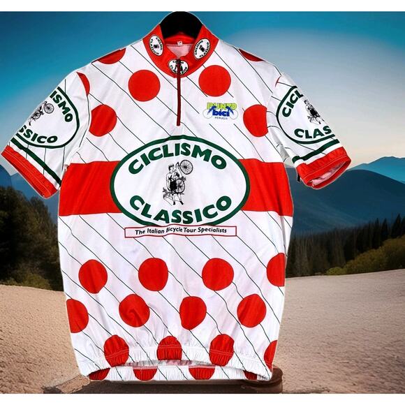 Ciclismo Other - Ciclismo Classico Men's Size XL Cycling Jersey Made in Italy Punto Bici Perugia